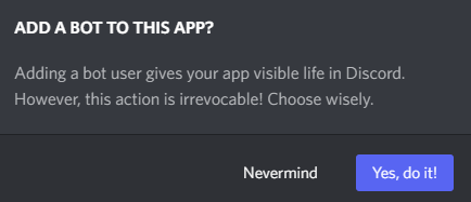 The Add Bot button.